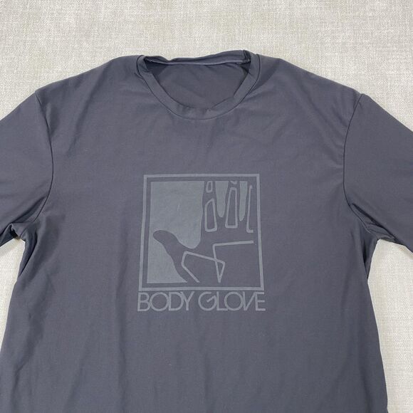 Body Glove Shirt Mens Medium Black Performance Stretch Quick Dry Surf Active Tee - Picture 2 of 11
